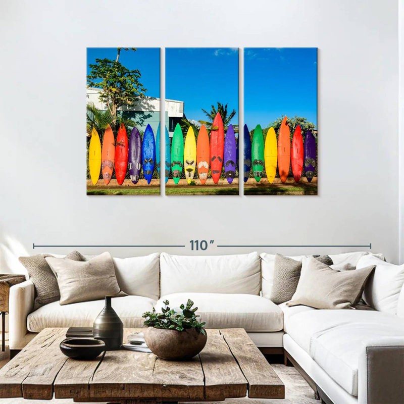 Senne Surfboard Fence In Paia, 48" H x 74" W
