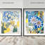 Blue Sunshine Set Shadowbox Floral & Botanical Print by Oliver Gal, Black Frame, 16 x 20-313564192-313564219