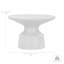 Table basse ronde 24 "en béton gris