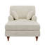 Nelora Modern Indoor Chaise Lounge with Corduroy Fabric and High-Density Foam