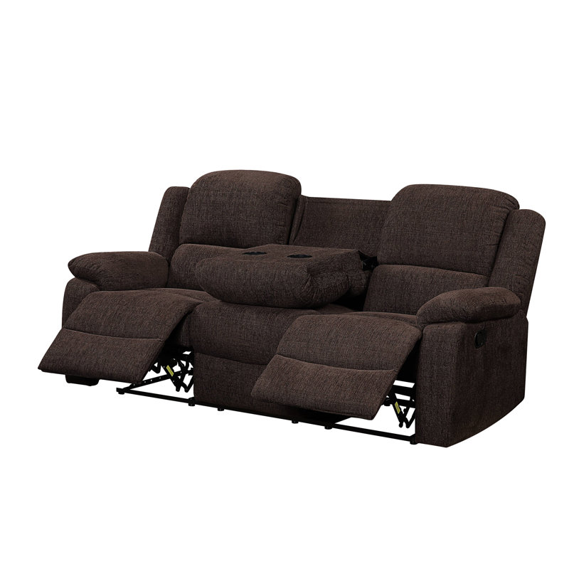 Madden Brown Chenille Motion Sofa