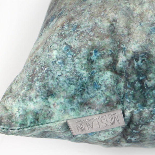 Pillow Cover, Green/Black, Down/Feather