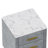 Upholstered Wooden Nightstand With 3 Drawers And Metal Legs&Handles, Bedside Table With Marbling Worktop-866079842
