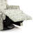 Upholstered Classic Wing Back Manual Handle Swivel Rock Glider Recliner With Naihead Trims-757353667