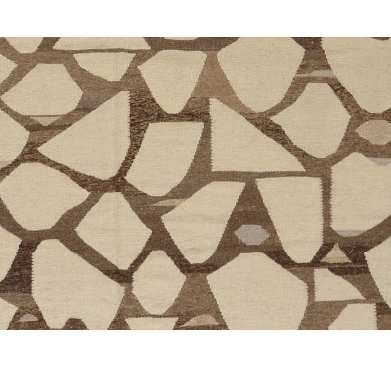 Abstract Area Rug in Brown/Beige