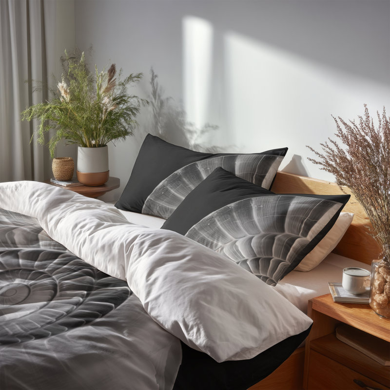 Ensemble de literie 5 pièces Nautilus, Housse de couette simple et deux taies décorative