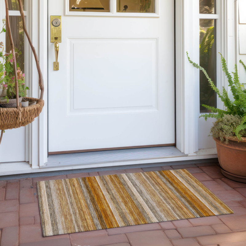 Tapis intérieur / extérieur Kinslee, Rectangle 1 pi 8 po x 2 pi 6 po