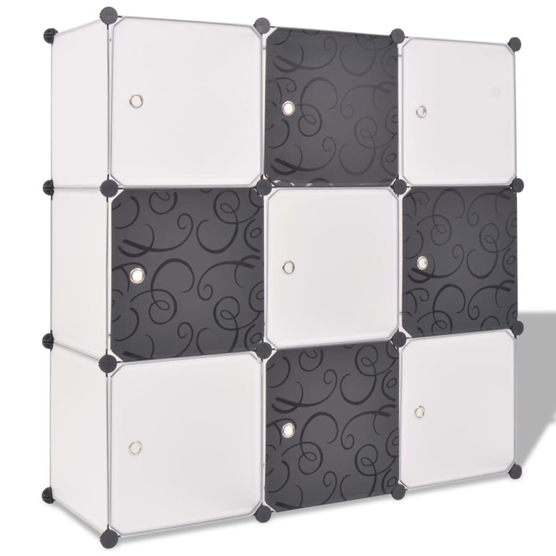 43.3'' W Plastic Shelving Unit