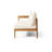 BROOKLYN SOFA SET-TEAK+BEIGE