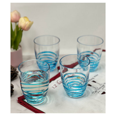 Ensemble de 4 verres en acrylique Swirl
