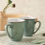 Regency Green Set of 4 Coffee Beakers/Mugs