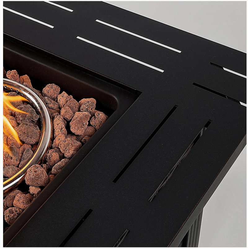 28-inch square fire pit table