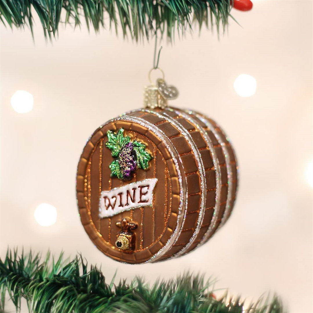 Wine Barrel Ornament Old World Christmas