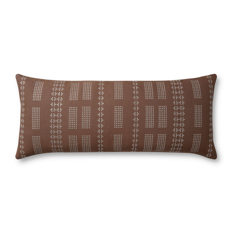 Coussin lombaire 100% coton Charles par Jean Stoffer x Loloi, Duvet