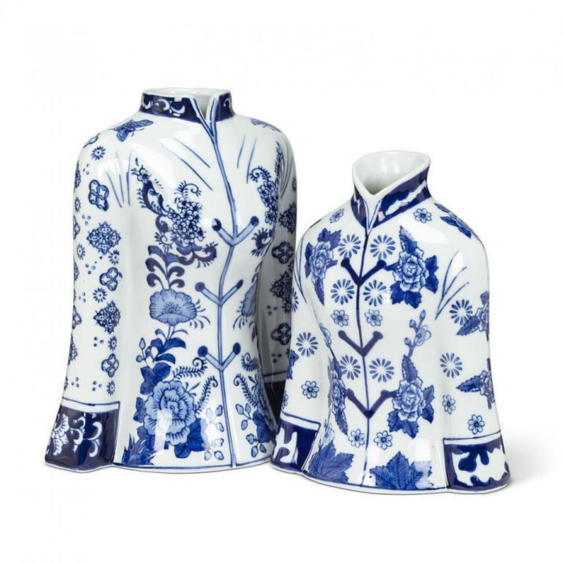 Grand vase femmes, H 10 po x l 8 po x P 4,50 po