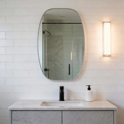 Miroir de salle de bain mural