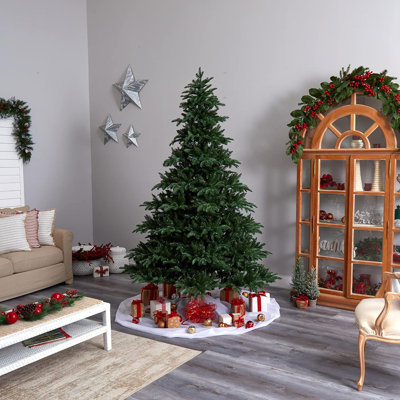  South Carolina Spruce Artificial Christmas Tree Warm White Lights Bendable Branches 8ft