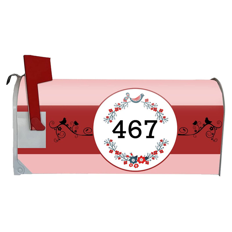 Couvercle de boîte aux lettres, H 25,5 po x l 20,75 po x P 2 po, Rouge