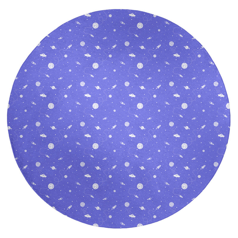 Tapis externe space blue area, Rond 5 pi