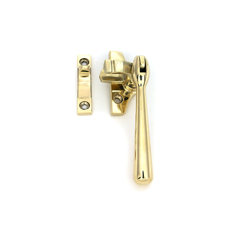 Newbury Night-Vent Locking Fastener (Steel Window), Polished Brass