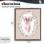 Ruban avec cadre flottant floral ovale, design par Christine Simpson Art-1076043561-1076043573