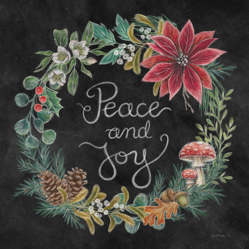 Christmas Chalk IV by Mary Urban - Wrapped Canvas Print, 51cm H x 51cm W