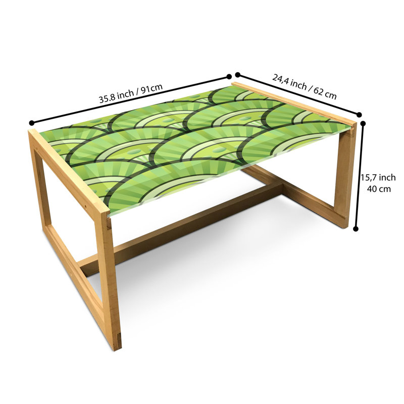 Jamarre Sled Coffee Table, 90cm H x 62cm W x 40cm D