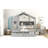 Wooden House Bed With 2 Drawers-419085622-419085625