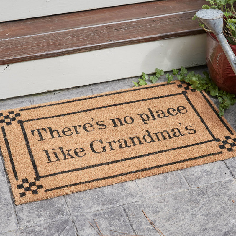 Paillasson No Place Like Grandmas - beige 1 pi 6 po x 2 pi 6 po