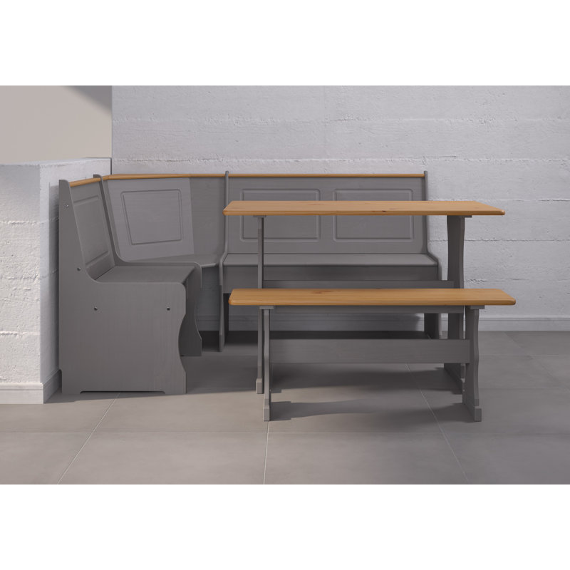 Richborough 4 - Person Dining Set, Grey, Grey/Brown