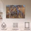 Ensemble de 3 panneaux muraux - Jeff Hoff «Southern Bob Whites», art mural sur toile pour le salon, la chambre à coucher ou le bureau 