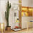 Tempered Glass Display Cabinet With Battery-Powered Light And Adjustable Feet, Ideal For Secure Storage And Elegant Display-109636743