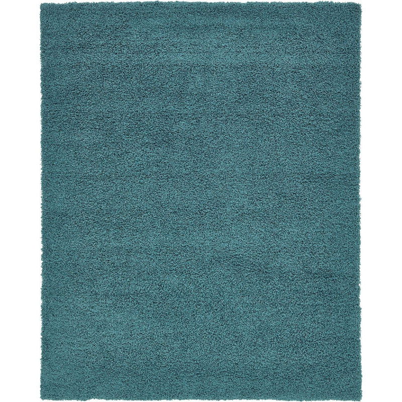 Tapis bleu sarcelle Sybil, Rectangle 10 pi x 13 pi