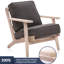 Chaise avec accoudoirs en lin 28,35 po Dez-87868521