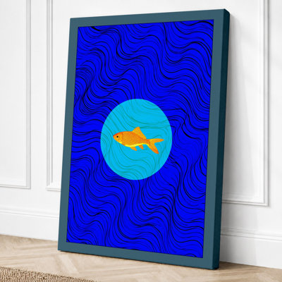 Fish In Window Modern - Print