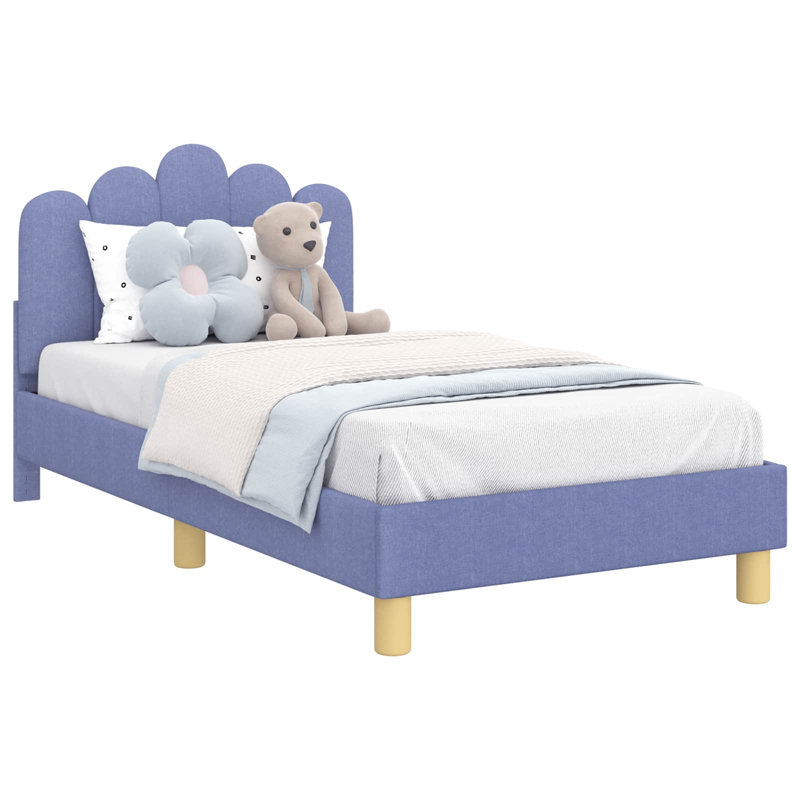 Bed Frame, European Toddler (80 x 160cm), Jeans Blue