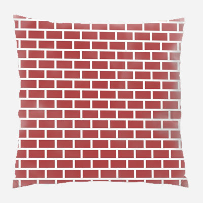 Coussin décoratif briques