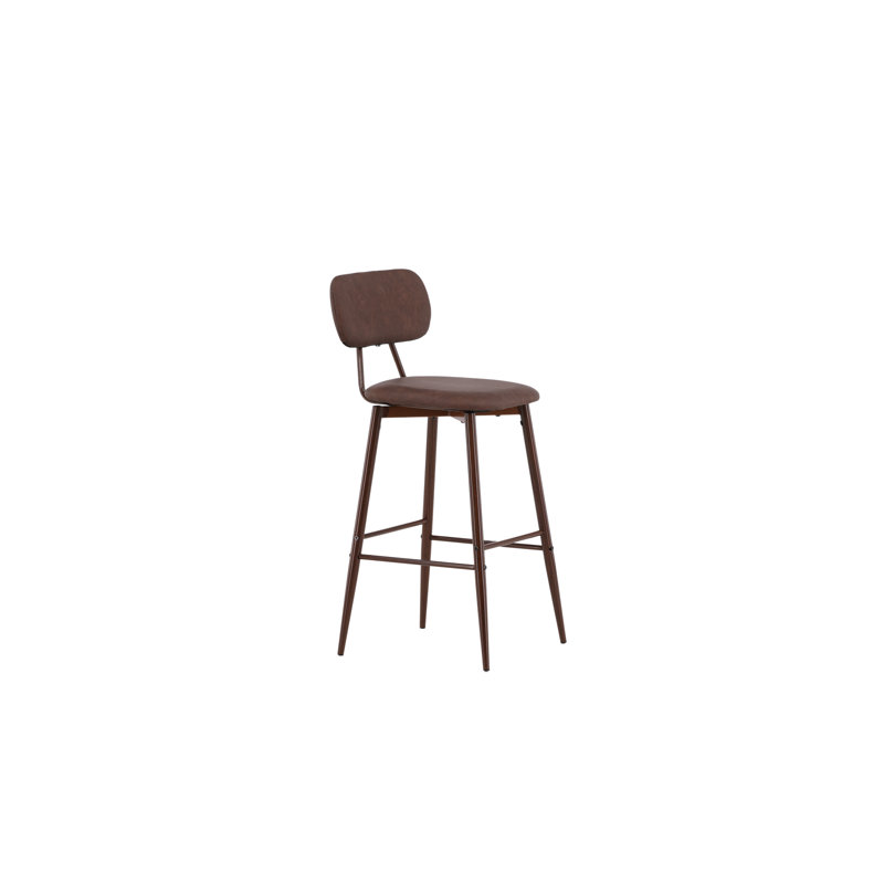 Ariela Upholstered Counter Stool with Metal Frame