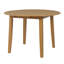 Ensemble de table de salle à manger brun clair peu encombrant, table en bois extensible + chaises rembourrées pour une salle à manger moderne