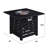 Fire Pit Table, 32-Inch Square 50,000 BTU Auto-Ignition Propane Gas Firepit With Waterproof Cover