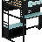 Wood Loft Bed With Desk-1401932523