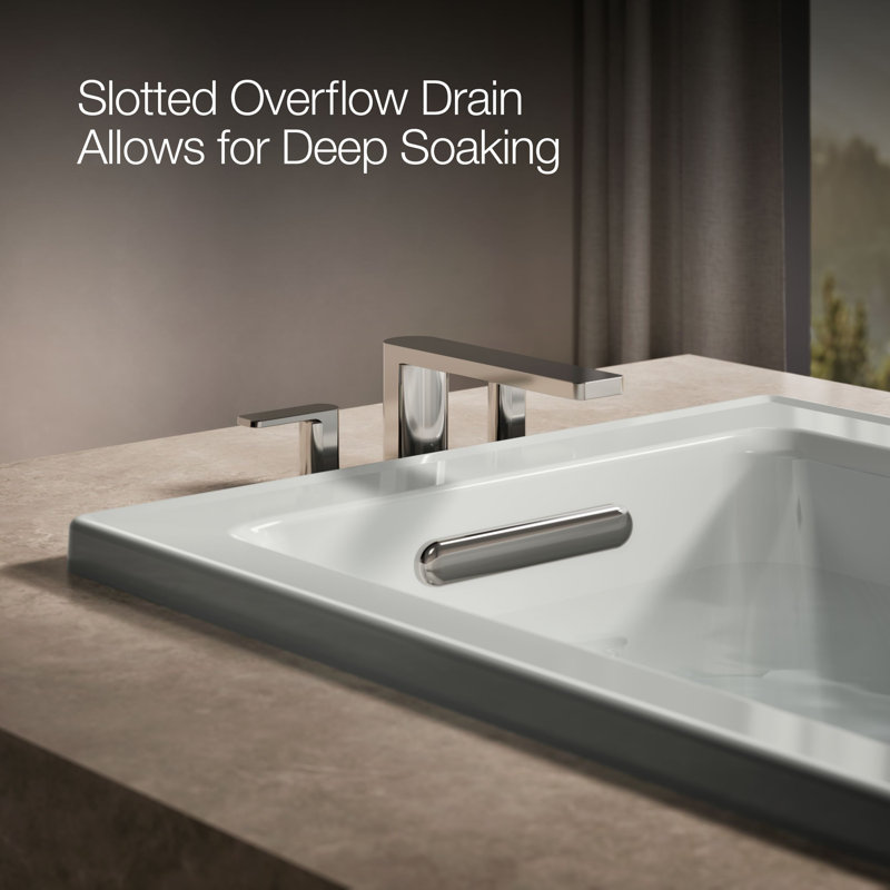 Archer 60" x 30" Soaking Bathtub, Ice Gray
