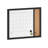 Thomas Martha Stewart Magnetic Dry Erase Monthly Calendar and Cork Board Combo with Included Marker, Magnets-89798291