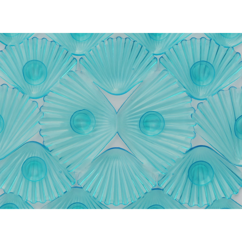 Tapis de douche antidérapant Tabiauea, Bleu sarcelle