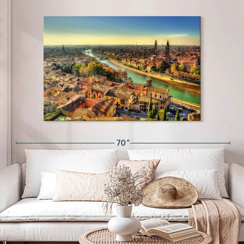 Paysage urbain Sirpi Verona, H 34 po x l 51 po