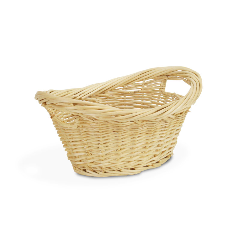 Panier ovale en osier, 6,75 po x 16,25 po x 12 po