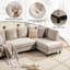 95" Upholstered L Shaped Sofa Modern Sectional-605288885