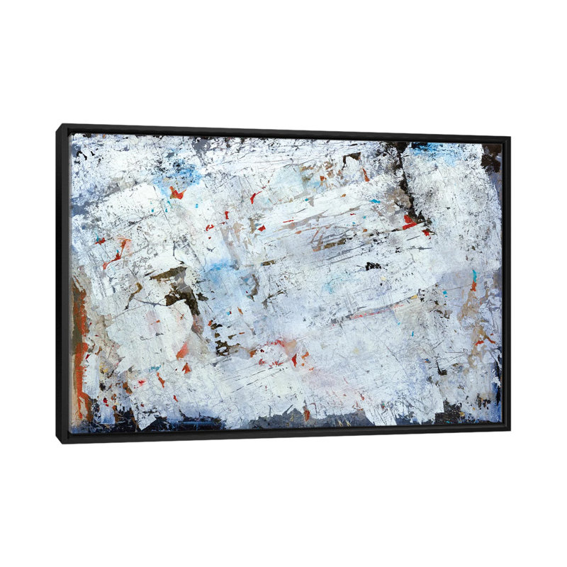 Ice Storm - Painting on Canvas, 101.6 cm H x 66.04 cm W, Black Framed