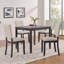 Ensemble de table de salle à manger moderne pour 4 personnes avec 4 chaises, ensemble de table à manger pour 4 personnes, ensemble de table à manger en bois 5 pièces pour le salon, la cuisine et la salle à manger