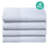 4 Piece Cotton Velour Lace Towel Set